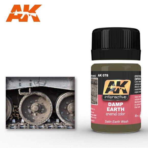 Ak-078 Damp Earth Effects Weathering AK Interactive 