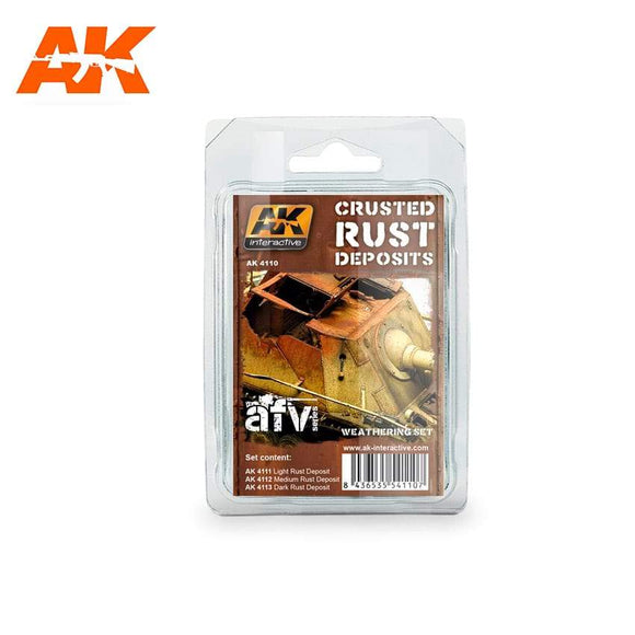 Ak-4110 Crusted Rust Deposits AK Paint Sets AK Interactive 