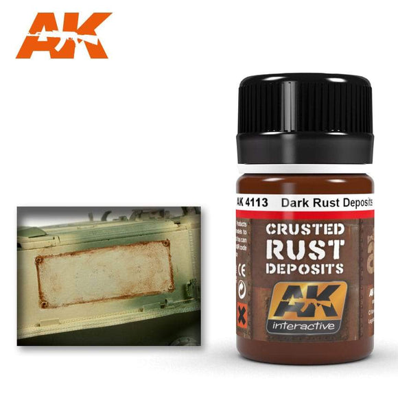 Ak-4113 Dark Rust Deposit Weathering AK Interactive 