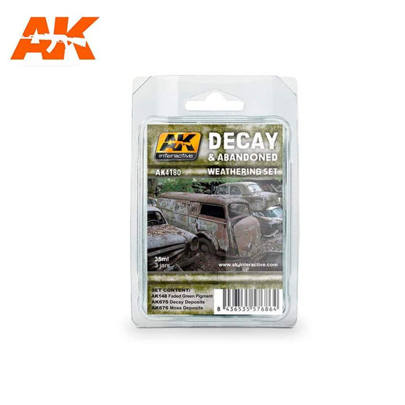 Ak-4180 Decay & Abandoned Weathering Set AK Paint Sets AK Interactive 
