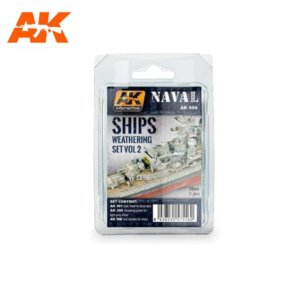 Ak-556 Ships Vol.2 Weathering Set AK Paint Sets AK Interactive