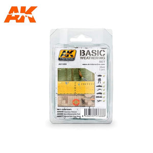 Ak-688 Basic Weathering Set AK Paint Sets AK Interactive 