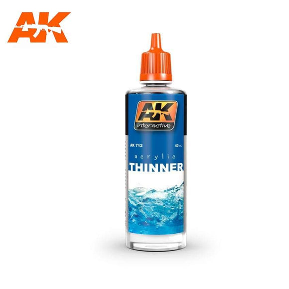 AK-712 ACRYLIC THINNER 60 ml Auxiliary AK Interactive