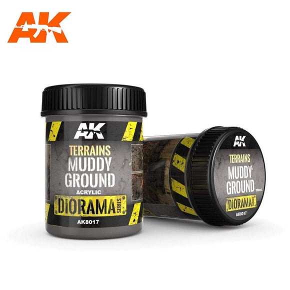 AK-8017 Terrains Muddy Ground - 250Ml (Acrylic) Diorama effects AK Interactive 