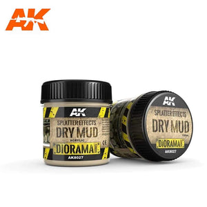 AK-8027 Splatter Effects Dry Mud - 100Ml (Acrylic) Diorama effects AK Interactive 