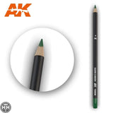 AK10008 Watercolor Pencil Dark Green Weathering Pencil Mworkshop