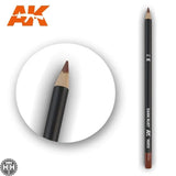 AK10013 Watercolor Pencil Dark Rust Weathering Pencil Mworkshop