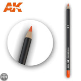 AK10015 Watercolor Pencil Vivid Orange Weathering Pencil Mworkshop
