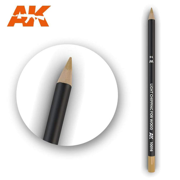 AK10016 Watercolor Pencil Light Chipping for wood Weathering Pencil Mworkshop 
