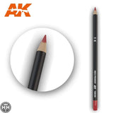 AK10020 Watercolor Pencil Red Primer Weathering Pencil Mworkshop