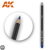 AK10022 Watercolor Pencil Dark Blue Weathering Pencil Mworkshop