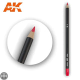 AK10031 Watercolor Pencil Red Weathering Pencil Mworkshop