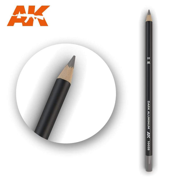 AK10035 Watercolor Pencil Dark Aluminum Nickel Weathering Pencil Mworkshop 