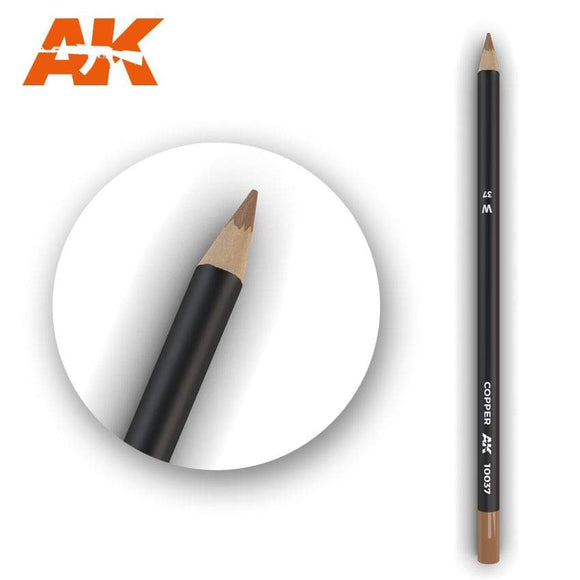 AK10037 Watercolor Pencil Copper Weathering Pencil Mworkshop 