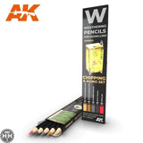 AK10042 Watercolor Pencil Set Chipping Weathering Pencil Mworkshop