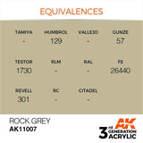 AK11007 Rock Grey 17ml Acrylics 3rd Generation AK Interactive 