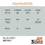 AK11011 Blue-Grey 17ml Acrylics 3rd Generation AK Interactive 