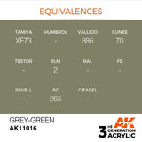 AK11016 Grey-Green 17ml Acrylics 3rd Generation AK Interactive 