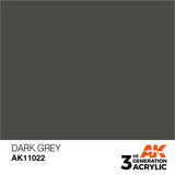 AK11022 Dark Grey 17ml Acrylics 3rd Generation AK Interactive 