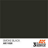 AK11028 Smoke Black 17ml Acrylics 3rd Generation AK Interactive 