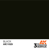 AK11029 Black 17ml Acrylics 3rd Generation AK Interactive 