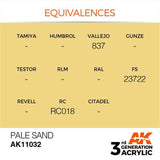 AK11032 Pale Sand 17ml Acrylics 3rd Generation AK Interactive 