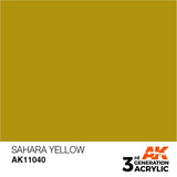 AK11040 Sahara Yellow 17ml Acrylics 3rd Generation AK Interactive 