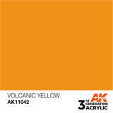 AK11042 Volcanic Yellow 17ml Acrylics 3rd Generation AK Interactive 