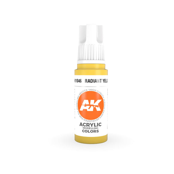 AK11046 Radiant Yellow 17ml Acrylics 3rd Generation AK Interactive 