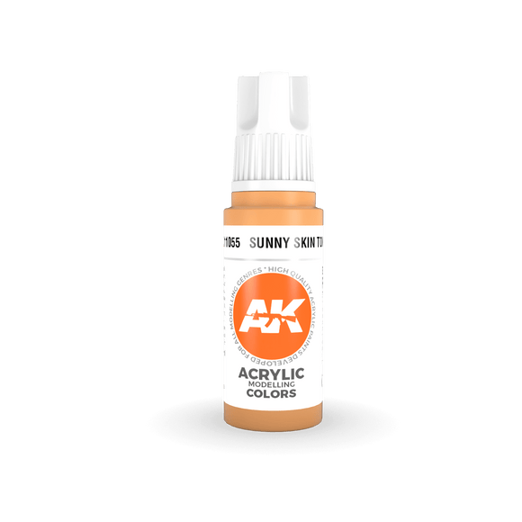 AK11055 Sunny Skin Tone 17ml Acrylics 3rd Generation AK Interactive 