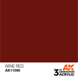 AK11096 Wine Red 17ml Acrylics 3rd Generation AK Interactive 