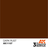 AK11107 Dark Rust 17ml Acrylics 3rd Generation AK Interactive 