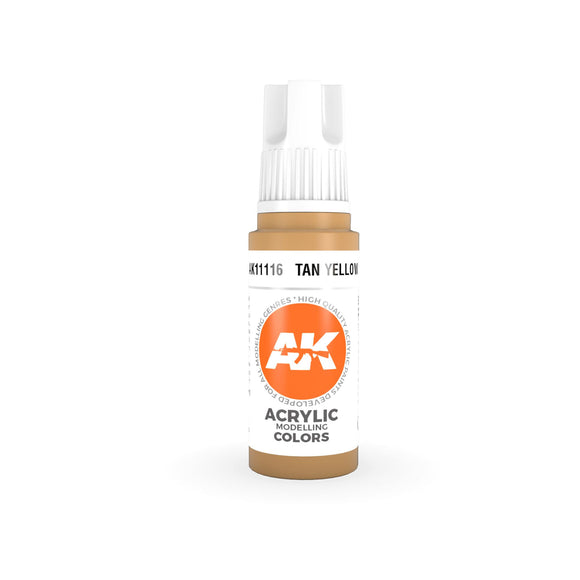 AK11116 Tan Yellow 17ml Acrylics 3rd Generation AK Interactive 