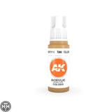 AK11116 Tan Yellow 17ml Acrylics 3rd Generation AK Interactive 