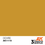 AK11118 Ocher 17ml Acrylics 3rd Generation AK Interactive 