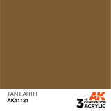 AK11121 Tan Earth 17ml Acrylics 3rd Generation AK Interactive 