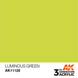 AK11128 Luminous Green 17ml Acrylics 3rd Generation AK Interactive 