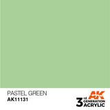 AK11131 Pastel Green 17ml Acrylics 3rd Generation AK Interactive 