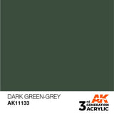 AK11133 Dark Green-Grey 17ml Acrylics 3rd Generation AK Interactive 