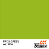 AK11136 Frog Green 17ml Acrylics 3rd Generation AK Interactive 