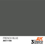AK11166 French Blue 17ml Acrylics 3rd Generation AK Interactive 