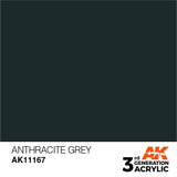 AK11167 Anthracite Grey 17ml Acrylics 3rd Generation AK Interactive 