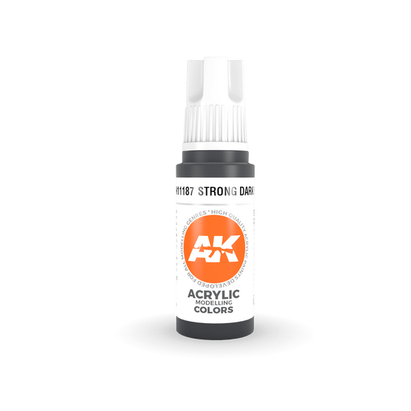 AK11187 Strong Dark Blue 17ml Acrylics 3rd Generation AK Interactive 