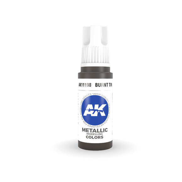 AK11198 Burnt Tin 17ml Acrylics 3rd Generation AK Interactive 