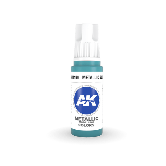 AK11199 Metallic Blue 17ml Acrylics 3rd Generation AK Interactive 