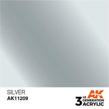 AK11209 Silver 17ml Acrylics 3rd Generation AK Interactive 