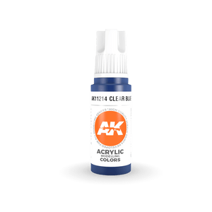 AK11214 Clear Blue 17ml Acrylics 3rd Generation AK Interactive 