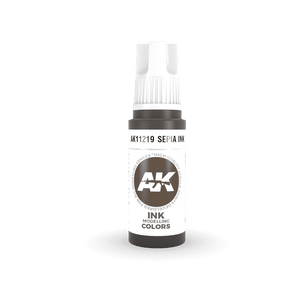 AK11219 Sepia INK 17ml Acrylics 3rd Generation AK Interactive 