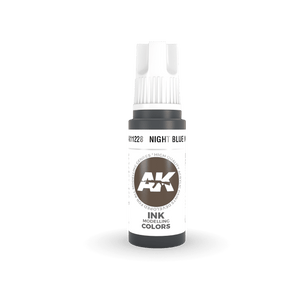 AK11228 Night Blue INK 17ml Acrylics 3rd Generation AK Interactive 