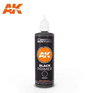 AK11242 Black Primer 100 ml 3rd Generation Primer AK Interactive